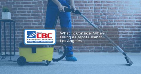 what to consider when hiring a carpet cleaner los angeles