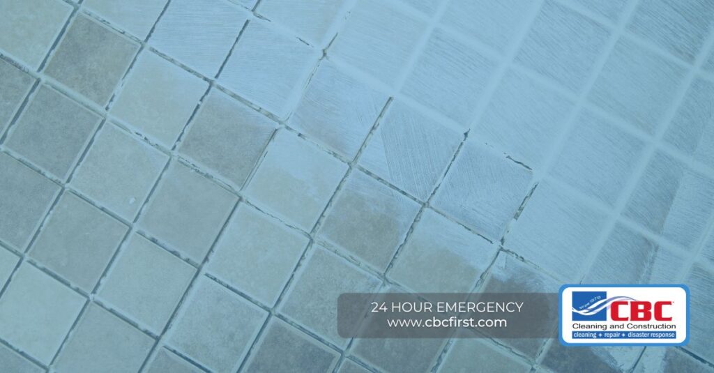 cracked grout
